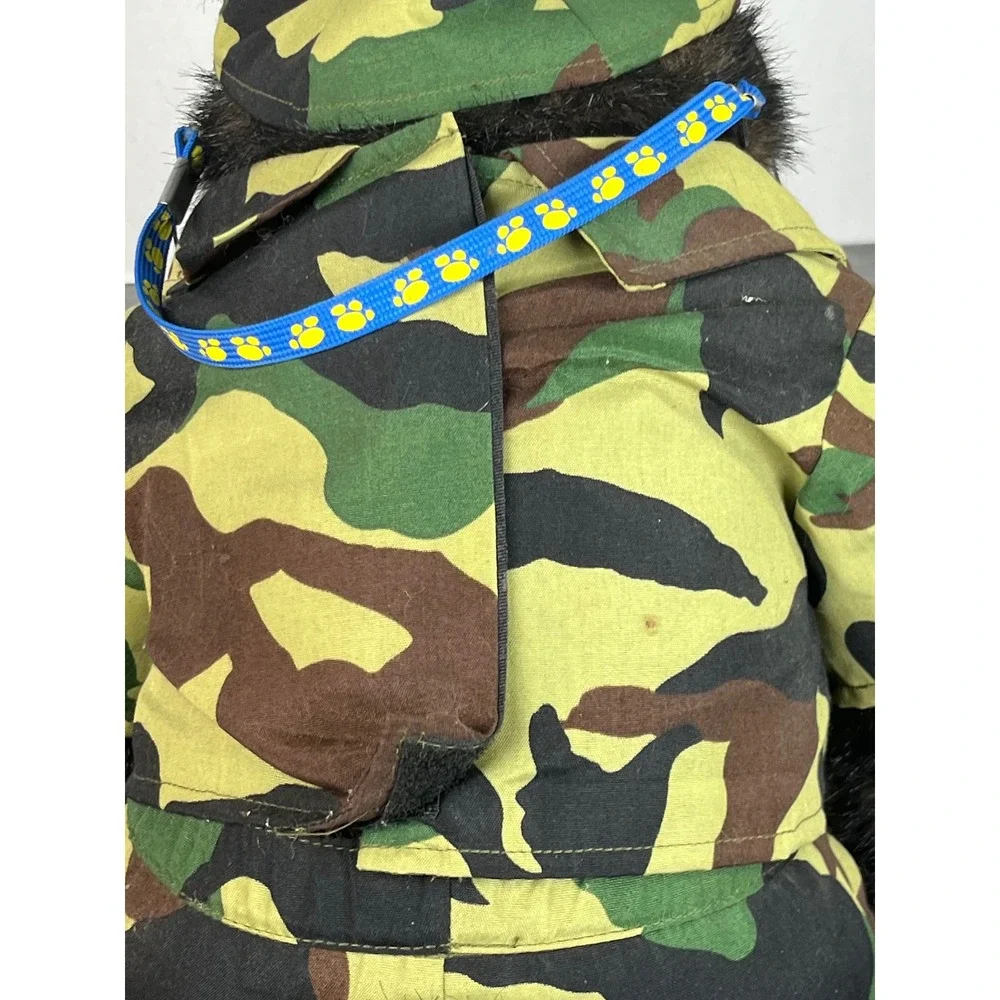 Build-A-Bear Workshop Camo Military Teddy Bear with Sunglasses and‎ Dog Tags